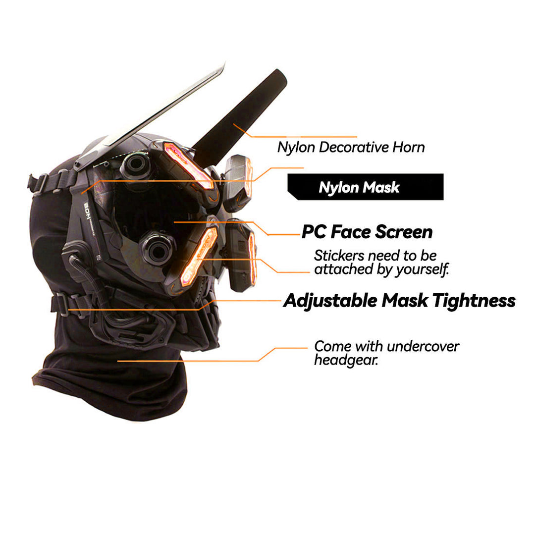 Tech Punk Mask Future Punk Tech Helmet Mask – Heysaber