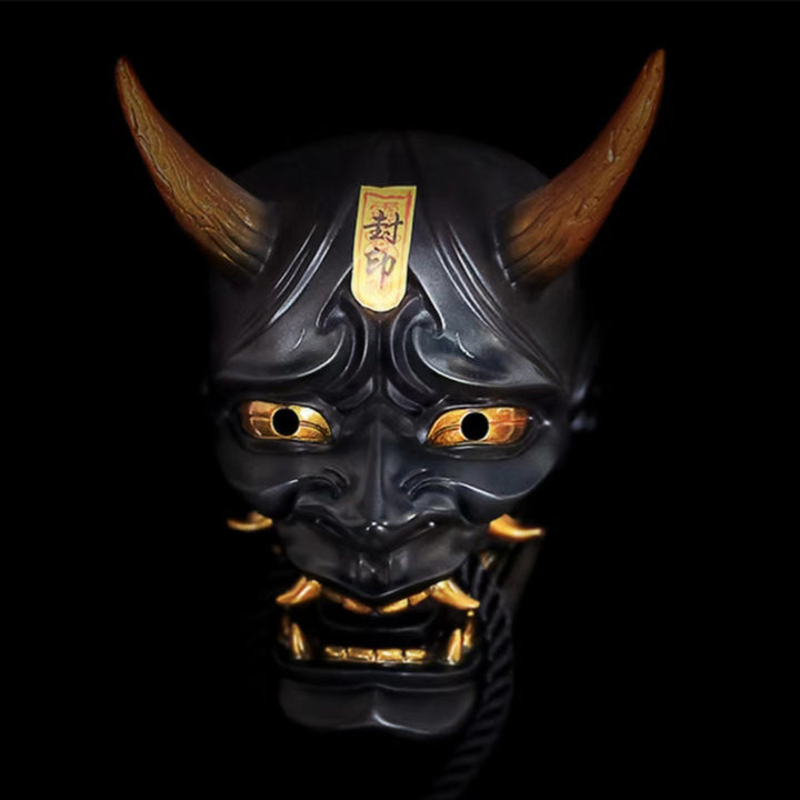 Samurai Ghost Mask Japanese Mask for Halloween Cosplay