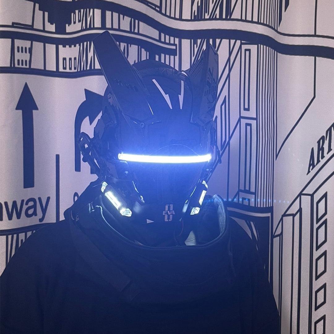 Cyberpunk Hornet LED Helmet