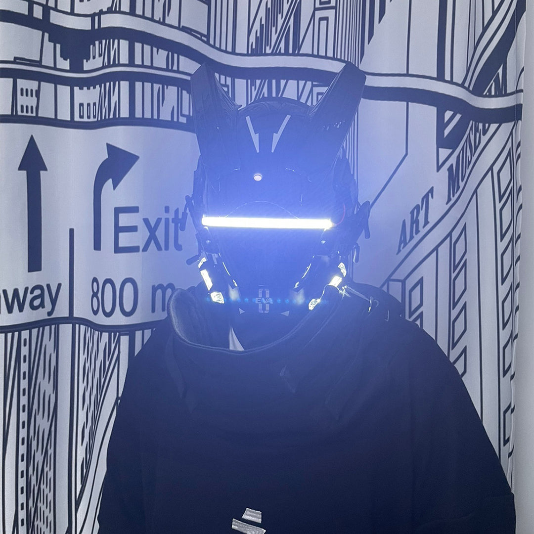 Cyberpunk Hornet LED Helmet