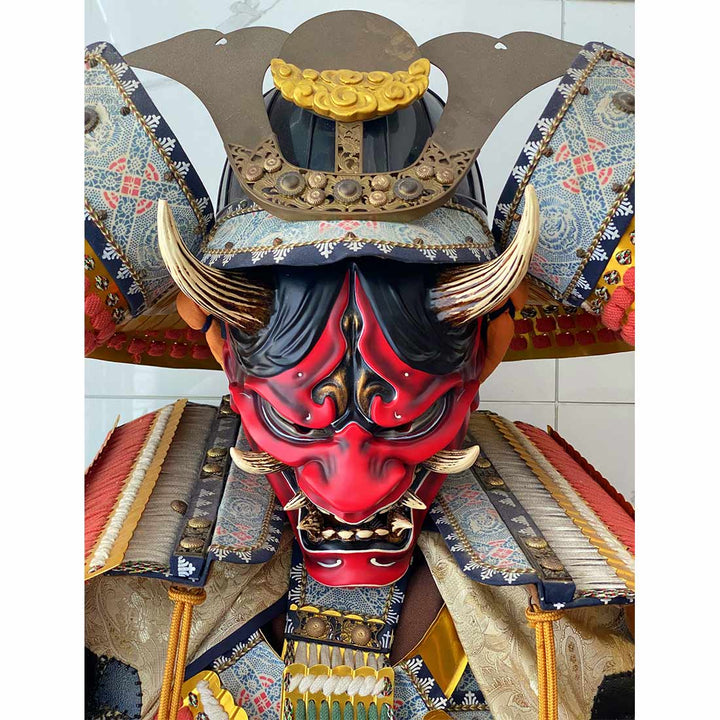 Samurai Ghost Mask Japanese Mask for Halloween Cosplay