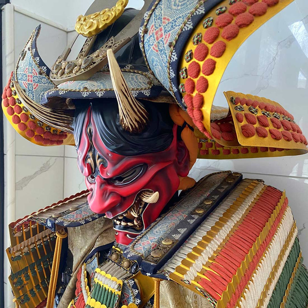 Samurai Ghost Mask Japanese Mask for Halloween Cosplay