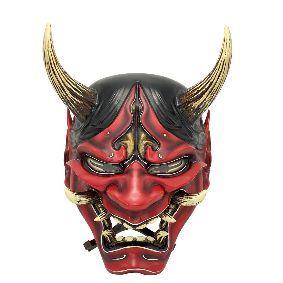 Samurai Ghost Mask Japanese Mask for Halloween Cosplay