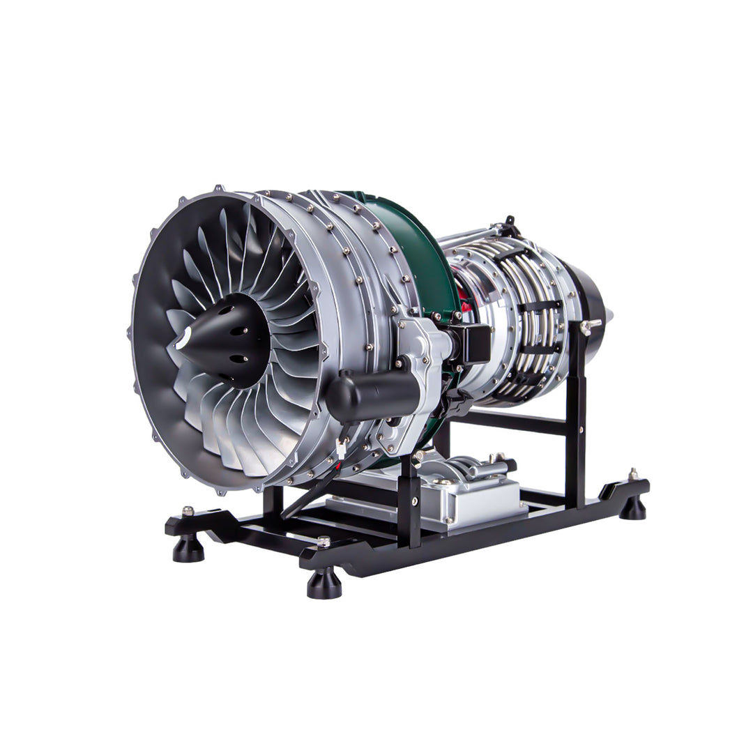 1/10 Scale Mechanical Double Rotor Axial Turbofan Engine Model DIY Assembly Electric Ducted Fan Engine Craft Gift