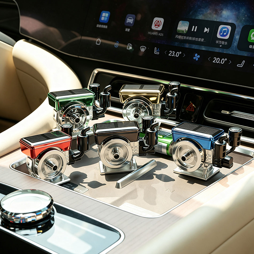 Solar Powered Engine Car Air Freshener