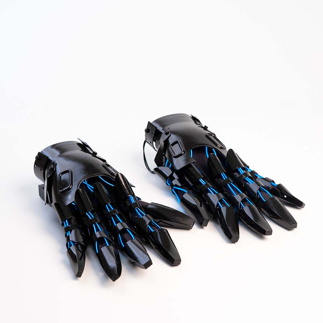 Punk Hand Armor with Light for Halloween Cosplay