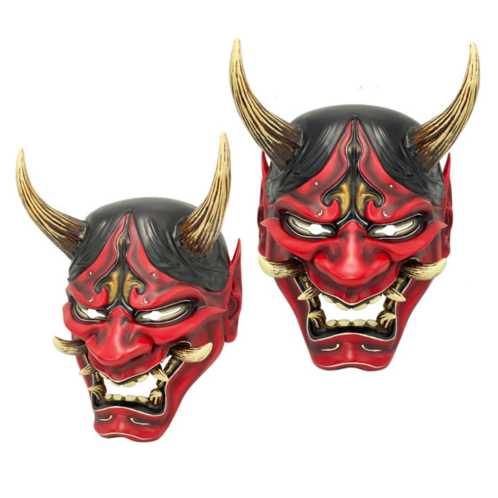 Samurai Ghost Mask Japanese Mask for Halloween Cosplay
