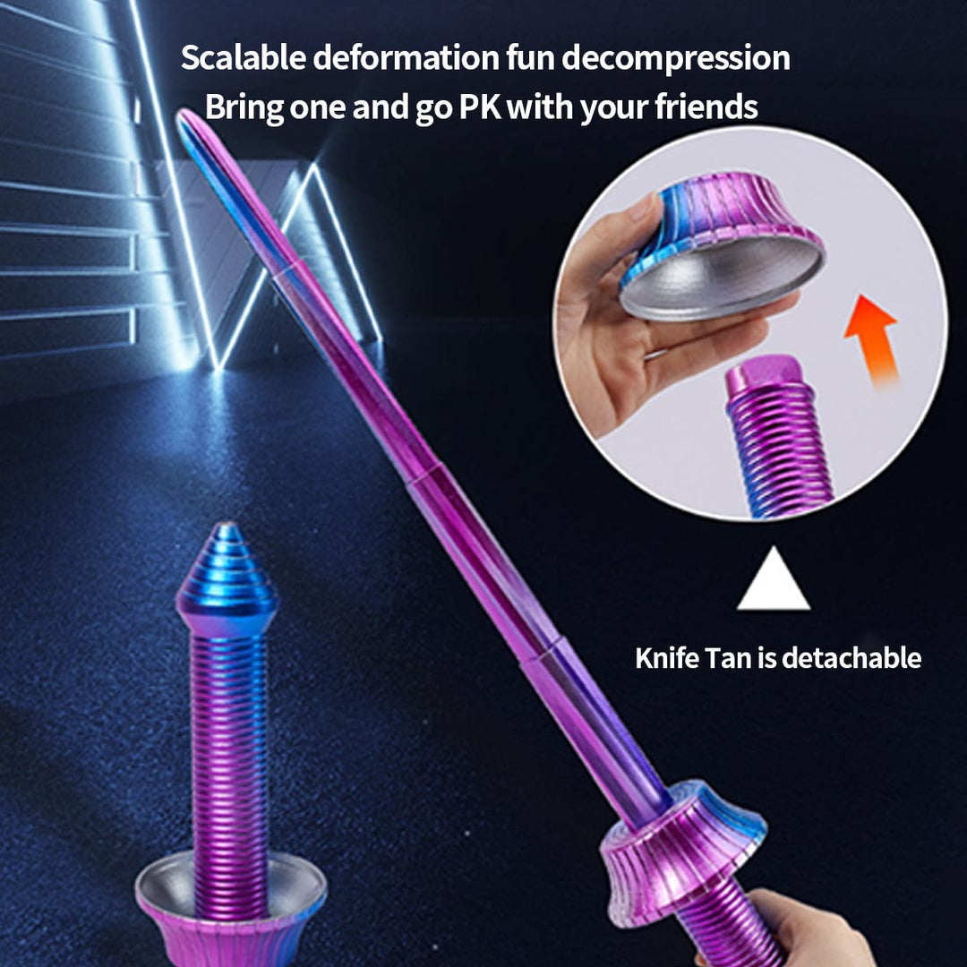 3D Printed Twisting Gradient Collapsible Sword