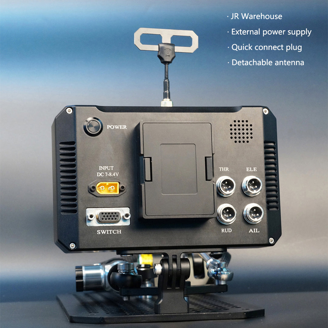 FF10 Flight Simulator Controller 10-Link 2.4G RC Transmitter with Throttle