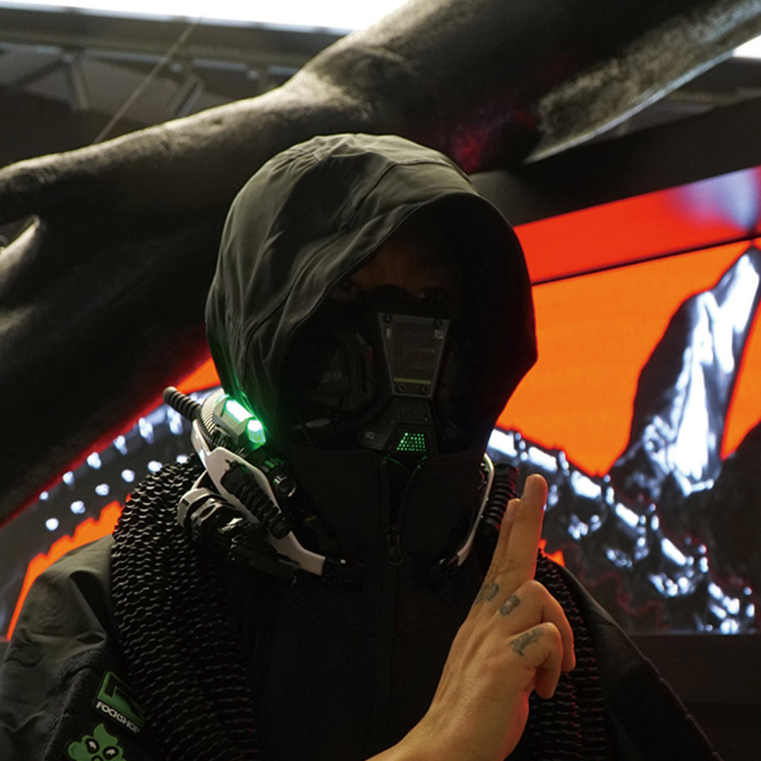 Future Punk Half-Face Mask (Illuminated Version)