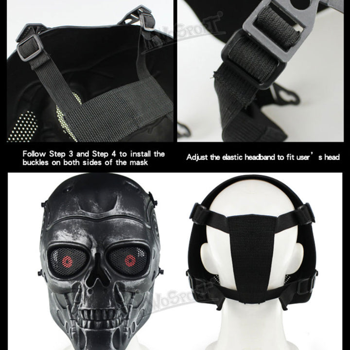 Punk Full-Face Terminator Thriller Mask for Halloween Cosplay Party