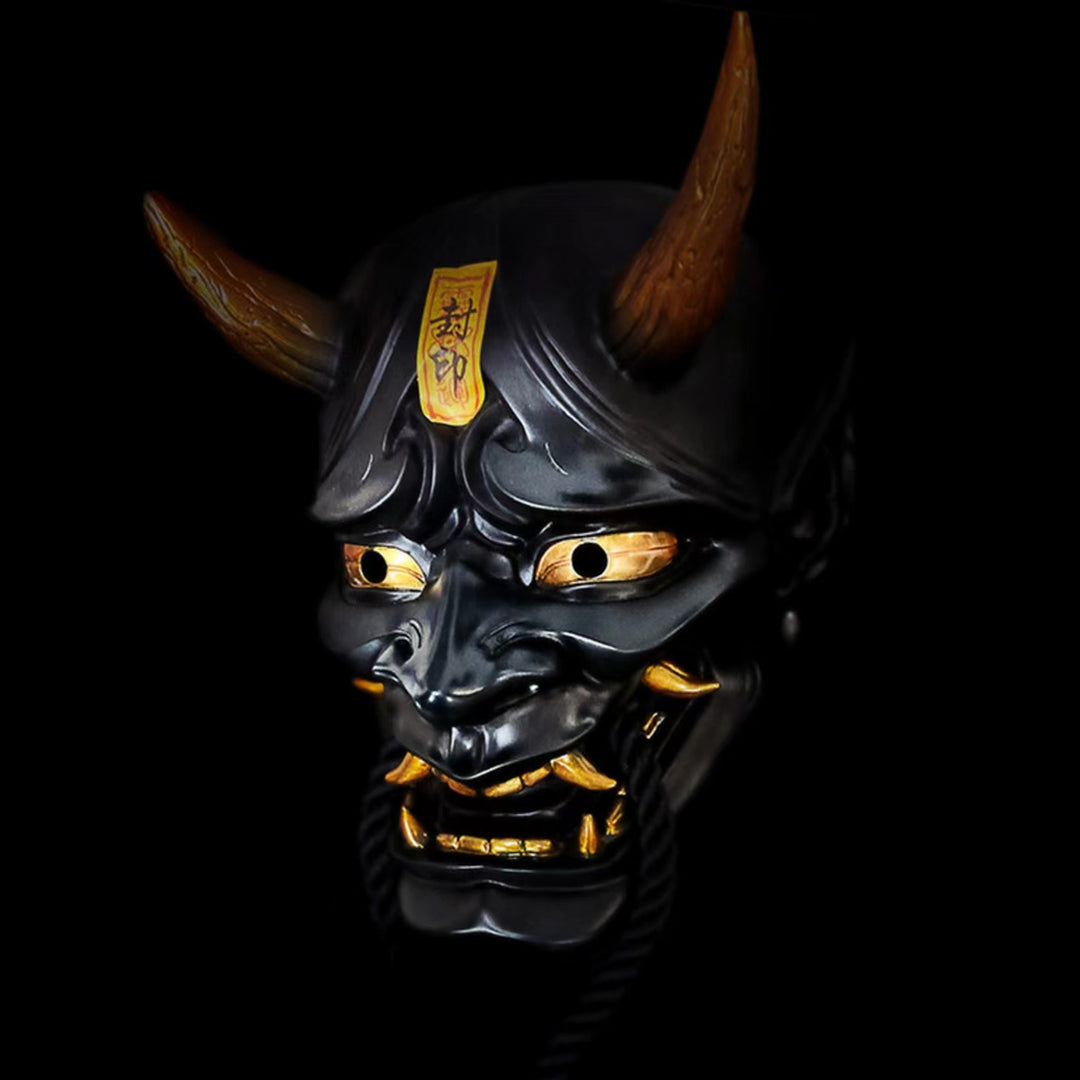 Samurai Ghost Mask Japanese Mask for Halloween Cosplay